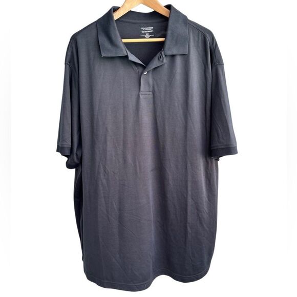 Roundtree & Yorke travelSMART Polo Shirt 2XB Supima Cotton Gray - Picture 2 of 9